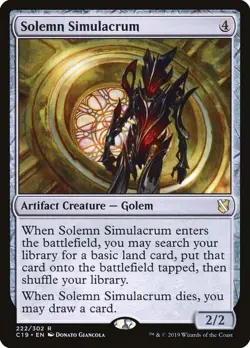 1x Solemn Simulacrum - Commander 2019 - NM - MTG - Image 1