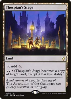 1x Thespian's Stage - Commander 2019 - NM - MTG - Image 1