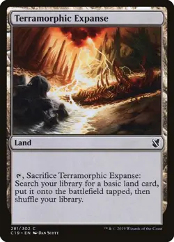 1x Terramorphic Expanse - Commander 2019 - NM - MTG - Image 1