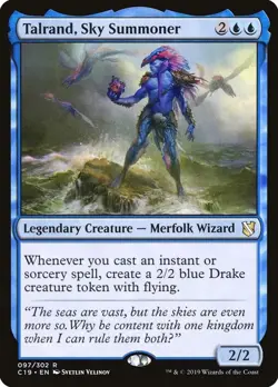 1x Talrand, Sky Summoner - Commander 2019 - NM - MTG - Image 1