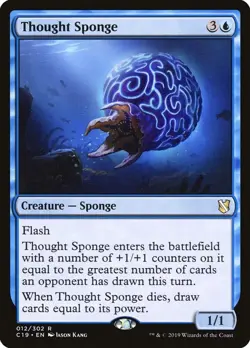 1x Thought Sponge - Commander 2019 - NM - MTG - Image 1
