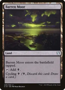 1x Barren Moor - Commander 2019 - NM - MTG - Image 1