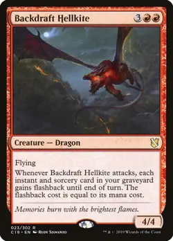 1x Backdraft Hellkite - Commander 2019 - NM - MTG - Image 1