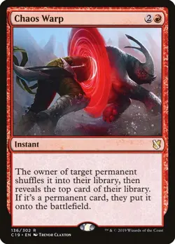 1x Chaos Warp - Commander 2019 - NM - MTG - Image 1