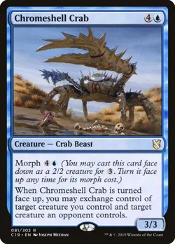 1x Chromeshell Crab - Commander 2019 - NM - MTG - Image 1
