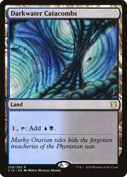 1x Darkwater Catacombs - Commander 2019 - NM - MTG - Image 1