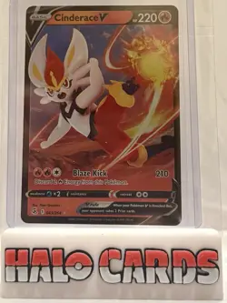 PACK FRESH Cinderace V (43) 043/264 SWSH08: Fusion Strike Ultra Rare Pokemon J - Image 1
