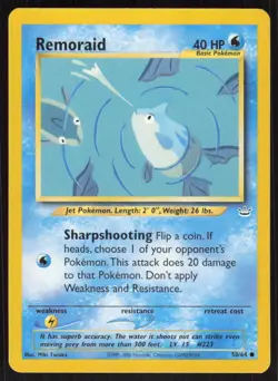 Pokemon TCG Neo Revelation #50/64 Remoraid LP - Image 1