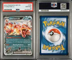 Pokemon 2023 OBF En-Obsidian Flames #125 Charizard EX PSA 10 - Image 3