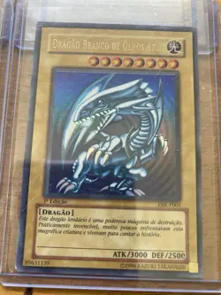 Vintage 90s Yugioh First Edition Blue Eyes White Dragon Holo Lot of (4) Spanish - Image 5