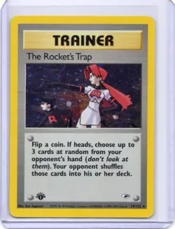 Pokemon Card - The Rocket’s Trap - 19/132 - Gym Heroes - 2000 - 1st Edition - Image 1