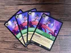 86/204 CLARABELLE CLUMSY GUEST SHIMMERING SKIES COMMON DISNEY LORCANA CARD X4 - Image 1