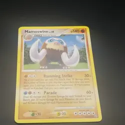 MAMOSWINE 21/100 - Rare NON-HOLO - DP Stormfront - 2008 Pokemon CARD - LP - Image 1