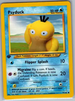 Psyduck 79/105 1st Edition Neo Destiny - Pokemon Card - NM - Image 1