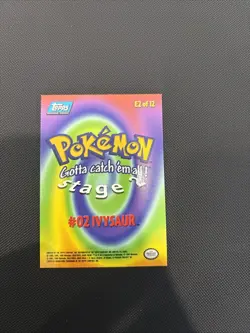Pokemon Card - Ivysaur #02 E2 - Pokemon the First Movie - Topps Blue Logo - Image 2