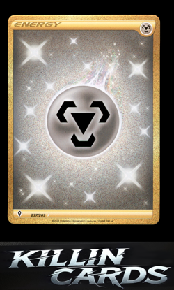 Metal Energy (Secret) 237/203 Pokemon Secret Rare SWSH07: Evolving Skies Card NM - Image 1