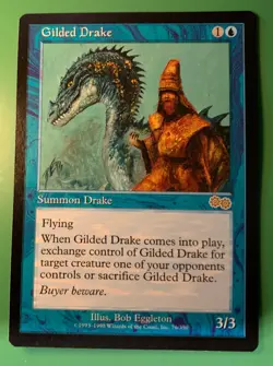 MTG Gilded Drake Urzas Saga English - Image 1