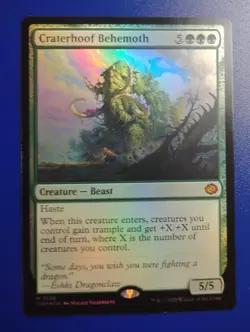 Craterhoof Behemoth M Tarkir: Dragonstorm 138 NM Foil - Image 1