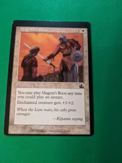 Mageta's Boon Prophecy off center miscut misprint error - Image 1