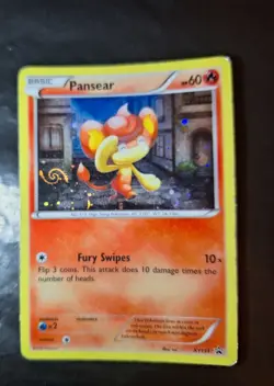 Pokemon Pansear Swirl Card Holo Promo Full HD Galaxy - Image 2