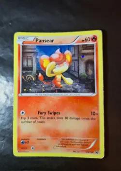 Pokemon Pansear Swirl Card Holo Promo Full HD Galaxy - Image 3