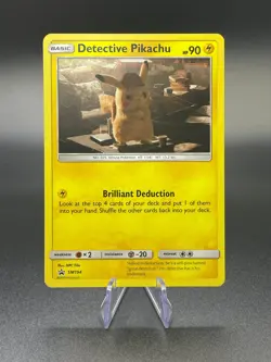 Pokemon TCG - Detective Pikachu - Sun & Moon SM194 Cosmo Holo Black Star Promo - Image 1
