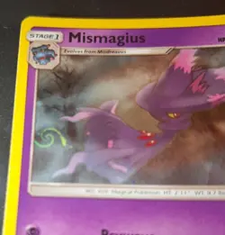Pokemon Mismagius Swirl Card Holo Promo Full HD Galaxy - Image 1