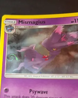 Pokemon Mismagius Swirl Card Holo Promo Full HD Galaxy - Image 2