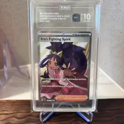 (GEM MT 10) 2025 POKEMON JTG EN-ULTRA RARE IRIS'S FIGHTING SPIRIT (TAG 10) - Image 1