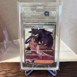 (GEM MT 10) 2025 POKEMON JTG EN-ULTRA RARE IRIS'S FIGHTING SPIRIT (TAG 10) - Image 3