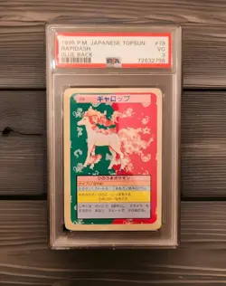 1995 Pokemon JAPANESE Topsun #78 ‐ Rapidash Blue Back - PSA 3 (VG) - Pop 3 - Image 1