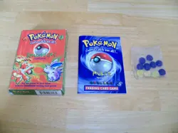 POKEMON -- BRUSHFIRE -- THEME DECK -- 1999 BOX Counters & Book **ONLY** - Image 1