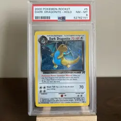 Pokemon Team Rocket Dark Dragonite Holo 5/82 PSA 8 NM-MT - Image 1