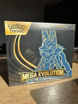 Pokemon TCG Mega Evolutions Lucario Elite Trainer Box (ETB) - Sealed - Image 1