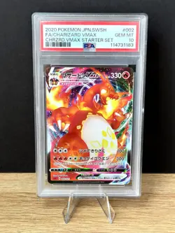 Pokemon Swsh SC 2 Japanese #002 Charizard Vmax Starter Set PSA 10 - Image 1