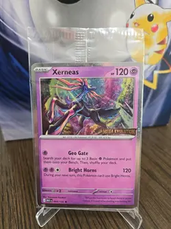 Pokemon TCG Mega Evolutions Xerneas Best Buy Exclusive Promo Stamped Sealed - Image 1