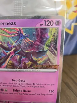Pokemon TCG Mega Evolutions Xerneas Best Buy Exclusive Promo Stamped Sealed - Image 4