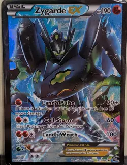 Pokemon TCG Zygarde EX 111/160 Full Art XY Fates Collide Ultra Rare HP - Image 1