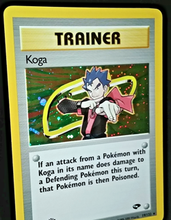 1ST EDITION POKEMON GYM CHALLENGE - KOGA (TRAINER) #19/132 - HOLO - EX/NM - Image 1