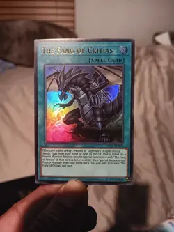 1x The Fang Of Critias LCKC-EN037 Ultra Rare Foil Mint Condition Yu-Gi-Oh TCG - Image 1