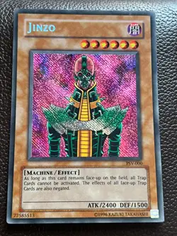 | Jinzo - PSV-000 Unlimited | Reverse Secret Rare | Holofoil Misprint Error | MP - Image 3