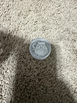 Yugioh Official Konami YCS Pre Register Pot Of Greed Coin New Silver - Image 1