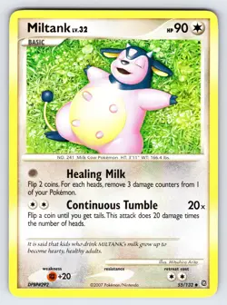 Miltank 55/132 2007 Secret Wonders Pokemon Card TCG Arita Art Uncommon - VLP - Image 1