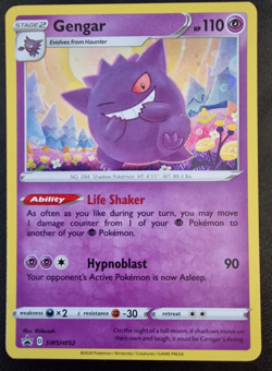 Gengar - SWSH052 - Holo - Sword & Shield Promo Cards - NM - Pokemon TCG - Image 1