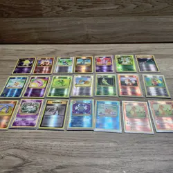 Pokemon XY Reverse Holo Rare Evolutions Lot 21 Cards - Image 1