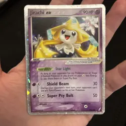 Jirachi EX 94/100 Holo Ultra Rare Card LP - Pokemon TCG - Image 1