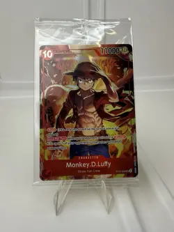 Sealed Promo One Piece CARD Treasure Booster Monkey.D.Luffy ST10-006 SR - Image 1
