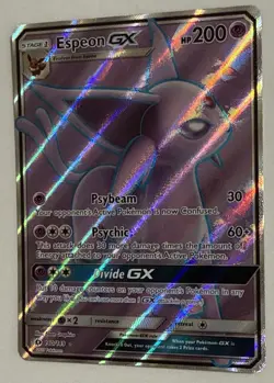 Espeon GX 140/149 Sun & Moon Base Full Art Ultra Rare Holo Pokemon Card NM - Image 3