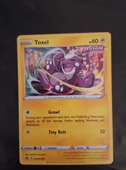 Pokemon Toxel Swirl Card Holo Promo Full HD Galaxy - Image 4