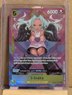 One Piece Card Game: S-Snake S Snake Custom Card Rare HQ Proxy Luffy OP08-112 - Image 1